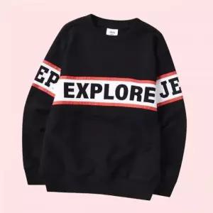 지프키즈 어린이지프 EXPLORE 라인배색 맨투맨 스웨트셔츠 스?셔츠 크루넥 티셔츠 상의(KP3TSU865) 473548