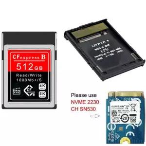CFexpress B 타입 키트 카드-SN530 와 Z7 호환 SSD DIY 2230