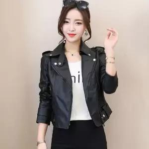 라이더자켓 여성 여성자켓 스트랩 밑단 여자가죽자켓