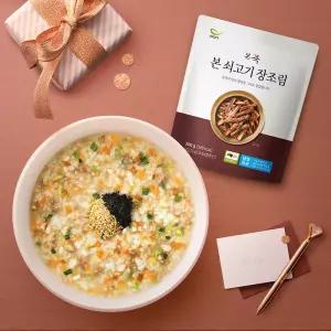 [본죽] 쇠고기야채죽+쇠고기 장조림