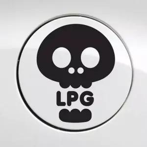 [골드스마일]스티커 차량 자동차데칼 주유구스티커 화이트 LPG 차량용