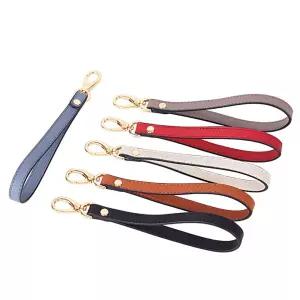 캔버스스트랩 소가죽 클러치 손가방끈 엠보타입