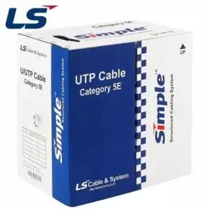 LS전선 CAT.5E UTP 2P 케이블 350m (단선/그레이) UTP-E-C5G-E1VN-M 2P GY-WD6A6D4