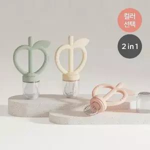 [보리보리/모윰]애플피치 치발기 과즙망 (실리콘망 1단계+2단계 포함) - 컬러 선택