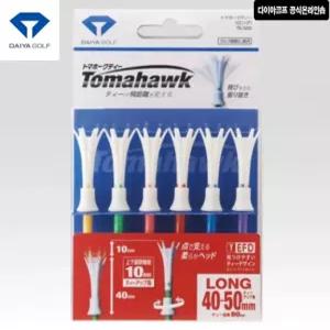 다이야 토마호크티 TE-500 80mm 롱사이 6개입 일본 높이조절 기능성골프티 