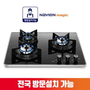 나비앤매직 560x480타공 빌트인 블랙펄 매립형 가스레인지