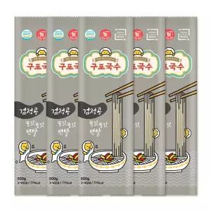 쫄깃 구포 국수 검은콩 검정콩 소면 300g X 5개