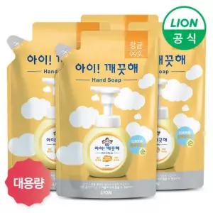 [LION] 아이깨끗해 거품형 대용량 450ml 리필 4개