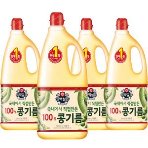 백설 콩기름 1.8LX 4개
