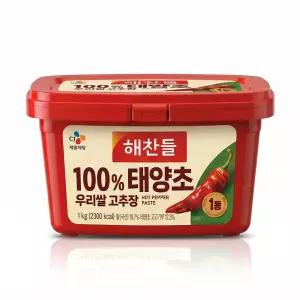 [CJ제일제당] 해찬들 100% 태양초 우리쌀 고추장 1.8kg 대용량 필수 양념 코스트코 맛있게 매운 고추장