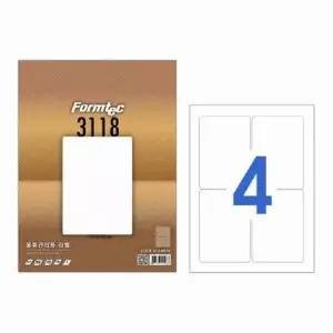 아트박스 아트박스 오피스큐 폼텍 라벨4칸100매 LS 3118 물류관리용 99 1x140mm