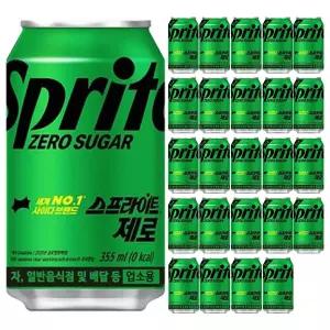 스프라이트 제로 355ml x 24캔 1박스