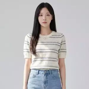 KARRA 단델리온브이펀칭니트_A4M1076