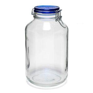 [핫트랙스]보르미올리 피도 유리 밀폐용기 블루 4000ml