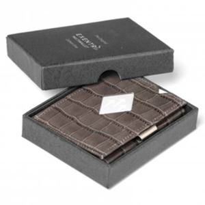 [기타][EXENTRI] EXD106 CAIMAN GREY 3단 카이맨그레이 크로커다일 컴팩트 노르웨이 지갑