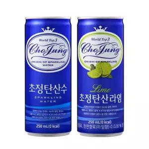 초정탄산수 플레인 / 라임 250ml x 60캔
