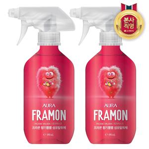 아우라 프라몬 섬유탈취제 490ML 로즈머스크 x 2개