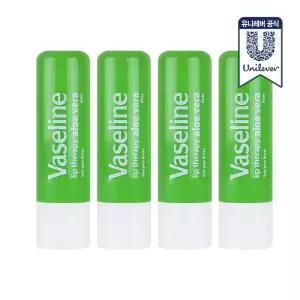 바세린 스틱 립밤 알로에 4.8g 4개