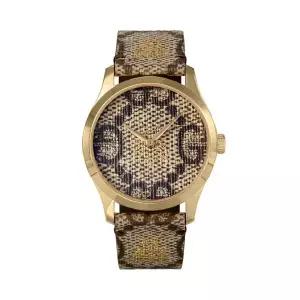 구찌 YA1264068 G타임리스 여성 가죽 쿼츠 38mm(YA1264068A)