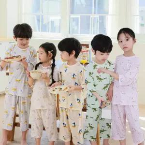 삐삐롱 2025 키즈 남아 여아 간절기 내의 내복 모달 7부 실내복