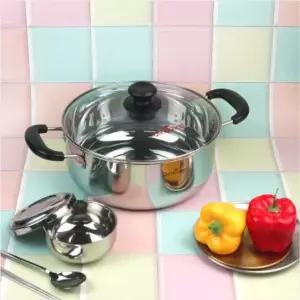퀸센스 IH 라면냄비 양수 24cm 강화유리뚜껑 / 전열기구 / 가스레인지 겸용
