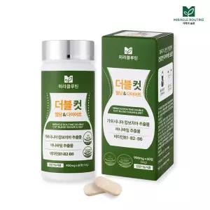미라클루틴 더블 컷 혈당 & 다이어트 (900mgx60정) /바나바잎 가르시니아 체지방감소 보조제