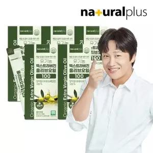 (총 75포) 내츄럴플러스 유기농 엑스트라버진 올리브 오일 100 스틱 15포 5박스 / 올리브유 스페인산
