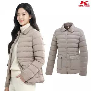 콜핑 여성 보온 구스 패딩 자켓 등산 겨울 보온 허리 스트링 2164JK755W