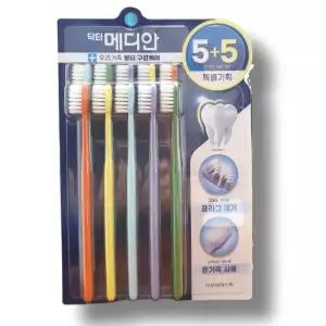 닥터 메디안 온가족 칫솔 10개입(5+5) 1개