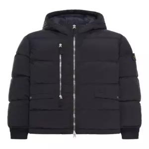 25FW 스톤 아일랜드 나일론 메탈 에코닐 후드 다운 파카 K2S15 4100088 S0019 V0029