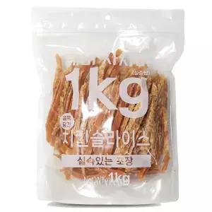 테비 사사미 강아지간식 대용량 치킨슬라이스 1kg