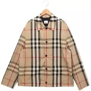 버버리 BURBERRY Checkered nylon jacket 8070347) 체크 나일론 재킷)