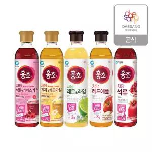 [청정원] 저당홍초 900ml 5종 (석류,석류히비스커스,유자캐모마일,레드애플,레몬라임) 3개 골라담
