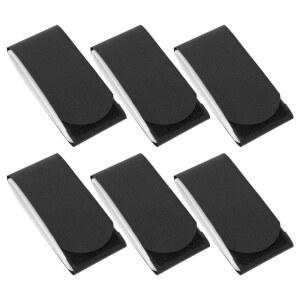 6 Pcs 블랙 스키 스트랩 스노우 보드 벨트 썰매 고정 밴드 액세서리 나일론 소재 야외 스포츠 장비 운송