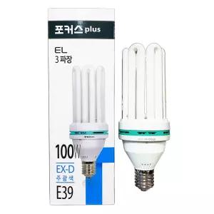 포커스 PLUS EL 3파장 전구 램프 100W EX-D 주광색 E39