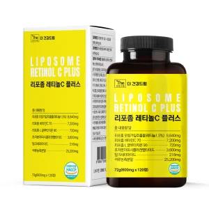 더건강드림 먹는 레티놀 리포좀 공복 속편한 비타민 c 600mg 120정 1박스