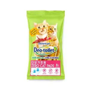 유니참 테온셀 데오토일렛 고양이 패드 8P(다묘용)