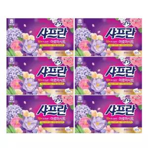 샤프란아로마시트 샤프란섬유유연제 후레쉬드림 50매 6개