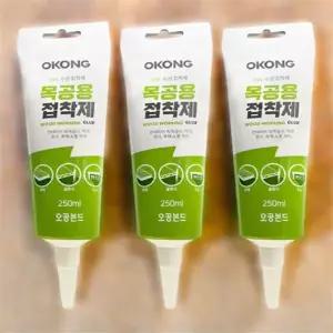 우드락 붙이기 부직포 공예용 하드 본드 다용도 폼보드 스티로폼 접착제 250ml 3개