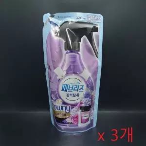 페브리즈 다우니 미스티크향 320ml 섬유탈취제 리필 3개