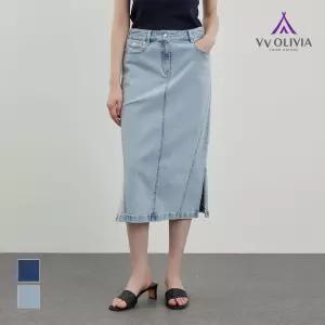 [비비올리비아] H라인 데님 스커트_VVCMS4M3481