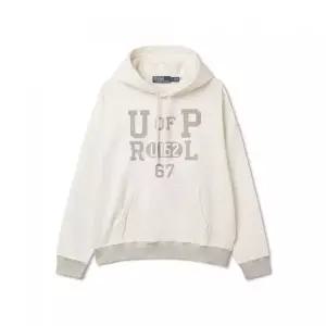 폴로 POLO RALPH LAUREN 플리스 그래픽 후디 - 내추럴