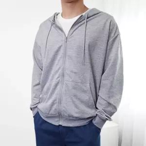 남녀공용 간절기 후드집업 얇은 무지 데일리 아우터 2컬러 6사이즈