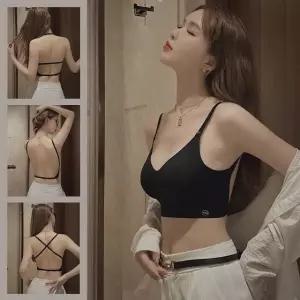 백리스등파인브라 백리스 심리스 브라 나시 브라탑 백리스 등파인브라 (WCB03D9)