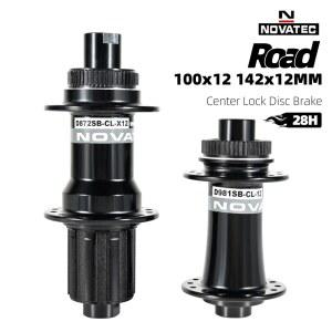 허브 베어링 Novatec D981SB D872SB CL 28H 자전거 센터락 디스크 브레이크 HG 10 11 스피드 100x12mm 142x12mm MTB 로드 바이크용