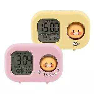 춘식이 탁상용 미니 라이트 전자시계 1P 무소음 알람 탁상용전자시계 탁상용알람시계