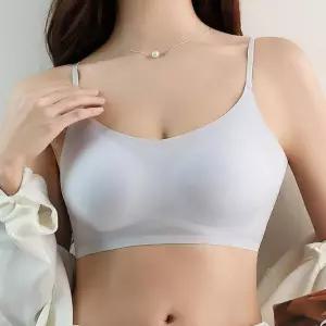 여름용 무봉제 브래지어 일체형 노와이어 브라탑 스포츠브라