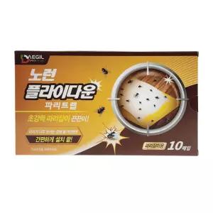 노런 플라이다운 10매입 파리트랩 초강력 끈끈이 해충퇴치