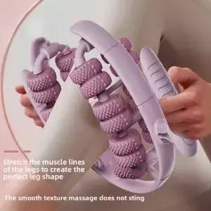 최신 28 휠 환형 다리 클램프 마사지 기계 릴렉스 안티 셀룰 라이트 바디 슬리밍 롤러