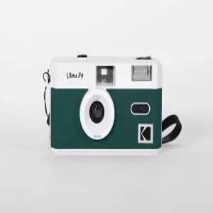 코닥 울트라 F9 필름 카메라 1.4인치 35mm 흰색 x 녹색